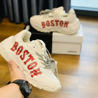 Giày MLB boston, Giày thể thao nam nữ MLB boston đế độn bản cao cấp full phụ kiện Chuẩn 1 1 bản trung hot hit