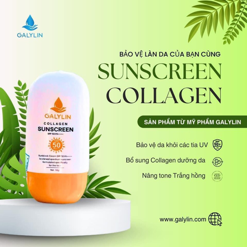 KEM CHỐNG NẮNG COLLAGEN NÂNG TONE TỰ NHIÊN-KHÔNG LỘ VÂN KEM