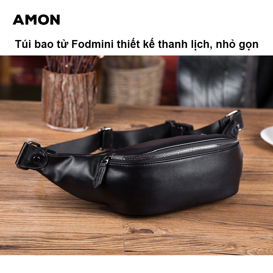 Túi Bao Tử Fodmini Túi Đeo Chéo Nam Da Cao Cấp Bền Bỉ - Amon shop