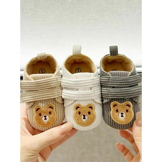 Giày tập đi cho bé giày hình gấu cho bé trai bé gái đế chống trơn trượt, shop xoài xinh