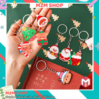 Móc khóa mini nhỏ xinh chủ đề Giáng Sinh Noel dễ thương, móc khóa Merry Christmas