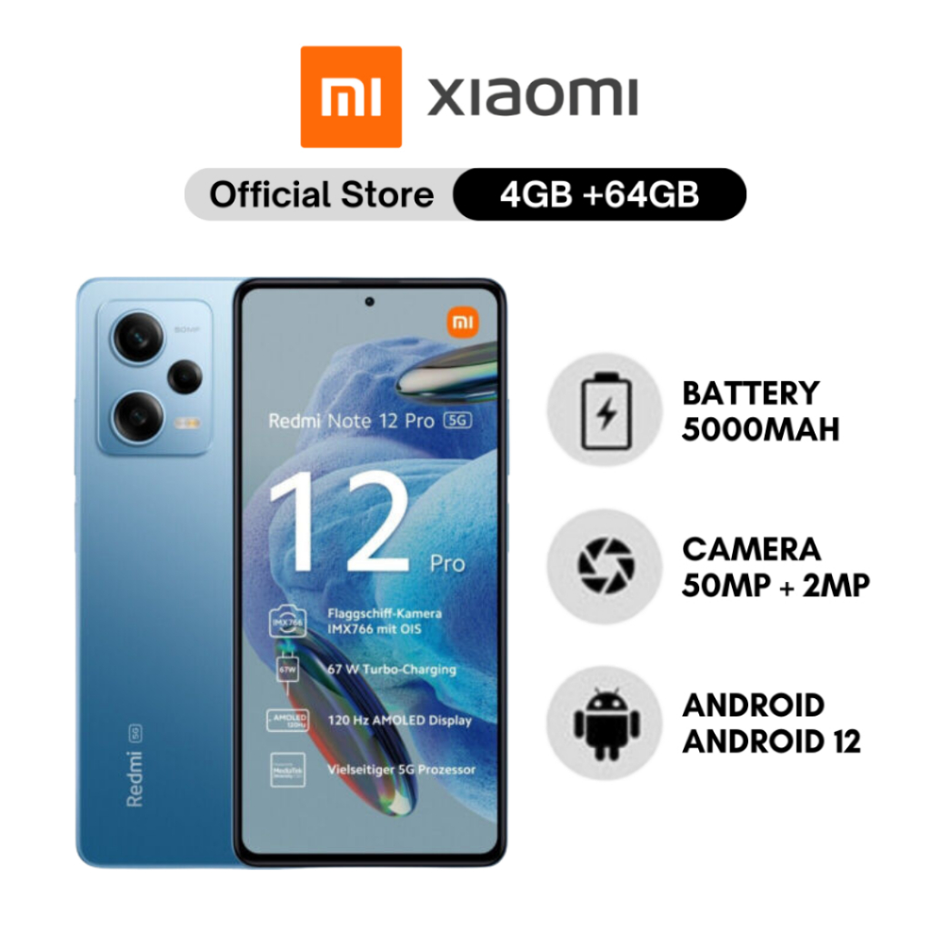 Điện thoại Xiaomi Redmi Note 12 - 5G 128GB
