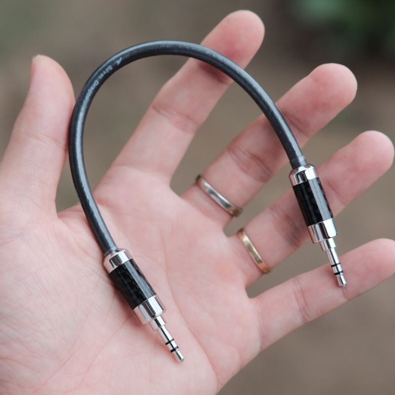 Cáp ic 3.5mm Furutech Carbon dây bạc tinh khiết UPOCC