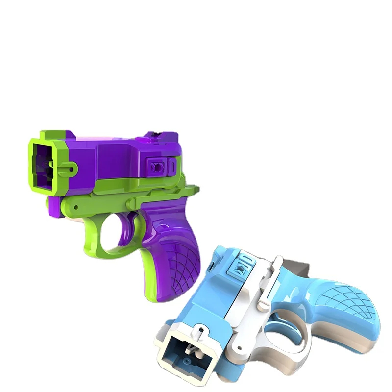 Đồ Chơi Súng Cà Rốt M1911 In 3D Súng Vô Tri Mini Bắn Nịt Dây Thun Chất Liệu Nhựa ABS 3 Màu An Toàn Hot Trend