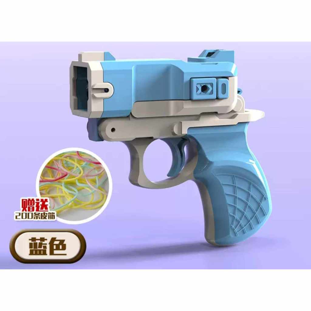 Đồ Chơi Súng Cà Rốt M1911 In 3D Súng Vô Tri Mini Bắn Nịt Dây Thun Chất Liệu Nhựa ABS 3 Màu An Toàn Hot Trend
