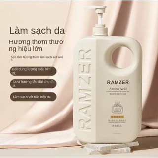 Sữa tắm truyền trắng hương nước hoa ramzer - trắng, mịn, thơm lâu - can 1 lít