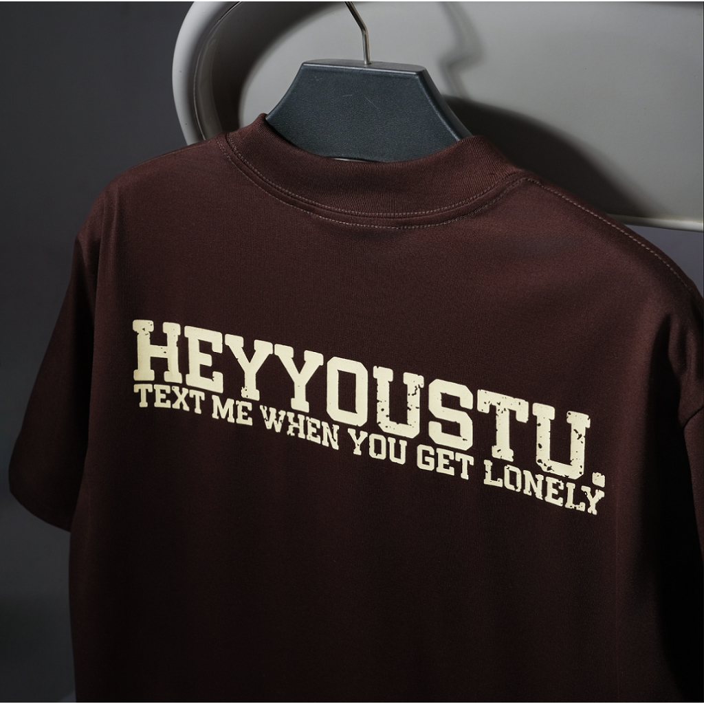 Áo thun I LOVE HYS CHOCO BROWN