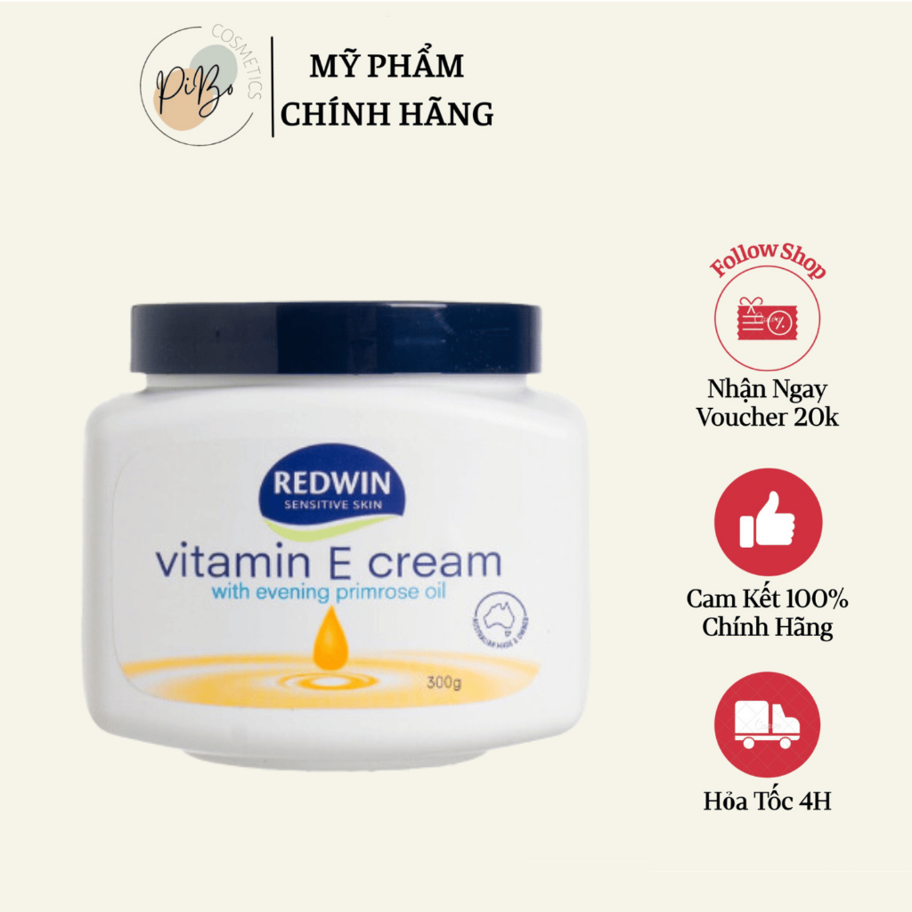 Kem dưỡng ẩm Redwin Vitamin E cream - 300g