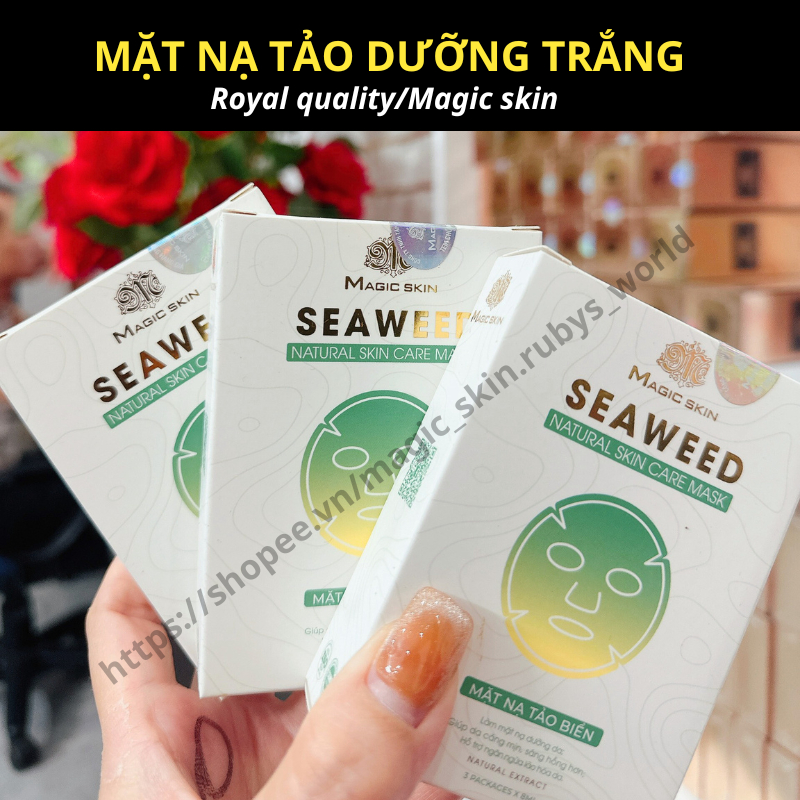 Mặt nạ tảo biển mask magic skin dưỡng da giúp da căng mịn sáng hồng ngừa lão hóa [date mới]