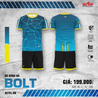 Bộ Quần áo Bóng đá Actee Bolt - Màu Xanh