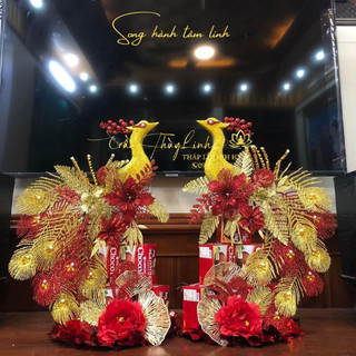 Set công 8 đuôi làm tháp tài lộc, combo set làm tháp oản, tháp bánh, tháp nước, set công ngoảnh đầu, Mã C2