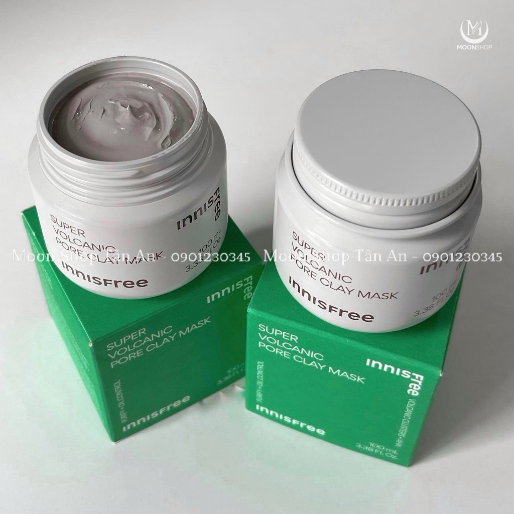 Mặt nạ đất sét tro núi lửa Innisfree Jeju Volcanic pore clay mask 2X (mask sét innisfree) - Chính hãng