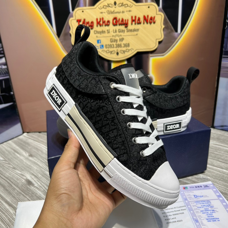 Giày Thể Thao Dìor B23 Đen Giá Xưởng Hàng Quảng Châu Cao Cấp Full Pk
