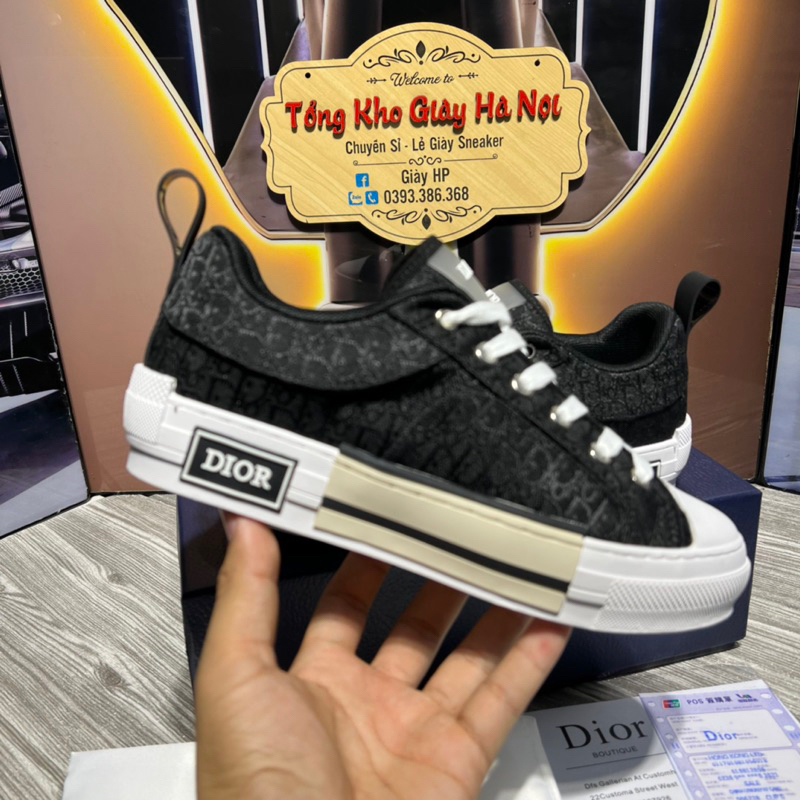 Giày Thể Thao Dìor B23 Đen Giá Xưởng Hàng Quảng Châu Cao Cấp Full Pk