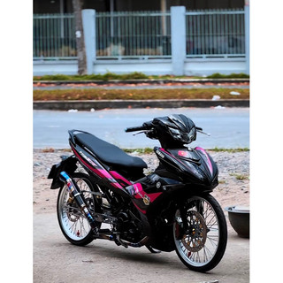 Dàn áo Ex 150 đen tem Y15zr hồng