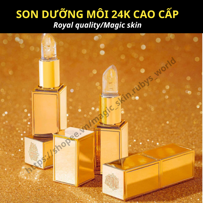 Son Dưỡng Son Tế Bào Gốc 24K Gold  Magic skin Son Tài Lộc Mẫu mới 2022