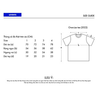 Áo Thun Levents XL Logo Black/ White Tee 100% Cotton Unisex T-shirt Oversized
