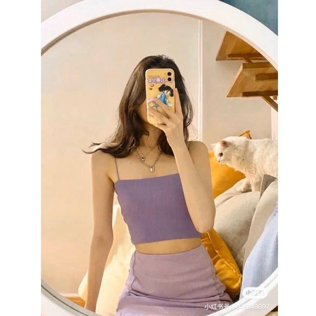 Áo Croptop Hai Dây Không Bao Giờ Hết Hot - Nhẹ Nhàng Nhưng Quyến Rũ - Chuly
