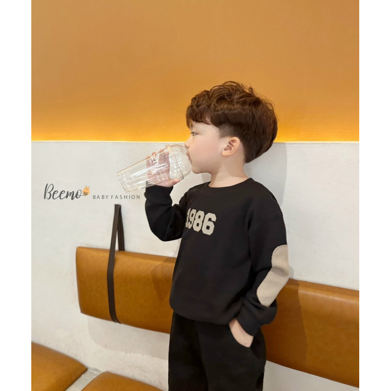 Áo nỉ tổ ong 1986 bé trai