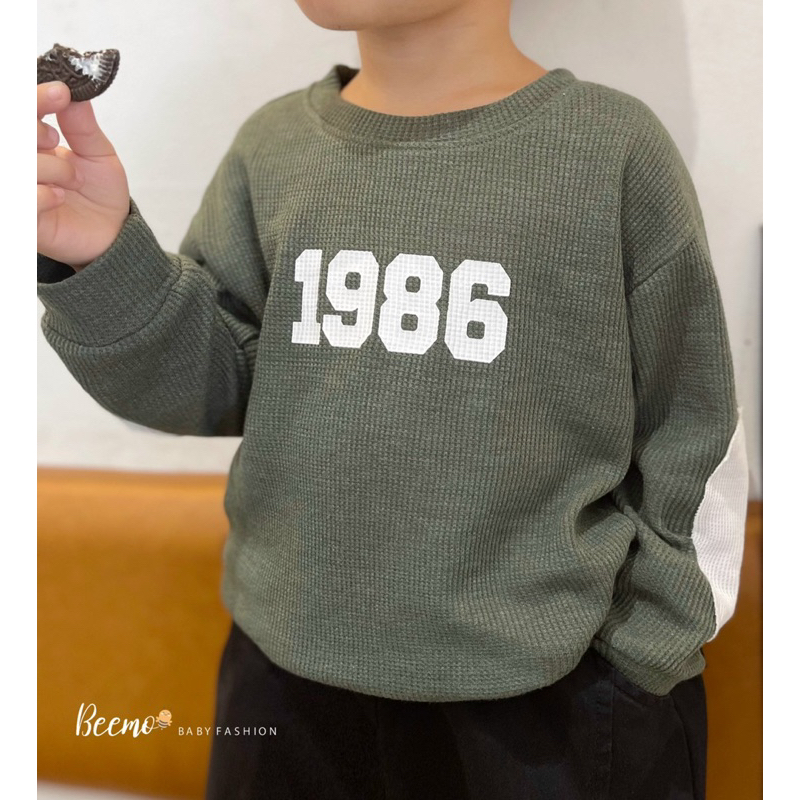 Áo nỉ tổ ong 1986 bé trai