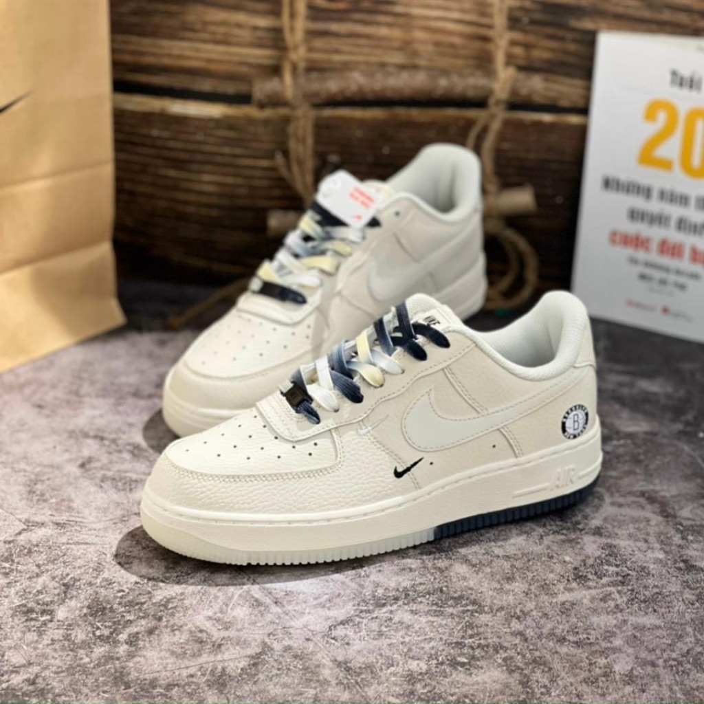 Giày_nike air force 1 canvas navy, Âm dương, khoai môn, Lv nâu, trắng full, giày thể thao AF1 bản cao cấp