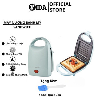 Máy Nướng Bánh Mì Sandwich ZHIBAO Kẹp Làm Nóng 2 Mặt Rán Trứng Làm Đồ Ăn Sáng Nhanh Chóng Tiện Lợi SP41233123