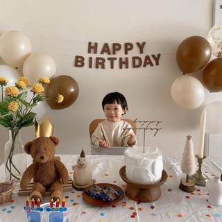 Dây chữ happy birthday chất dạ dày dặn