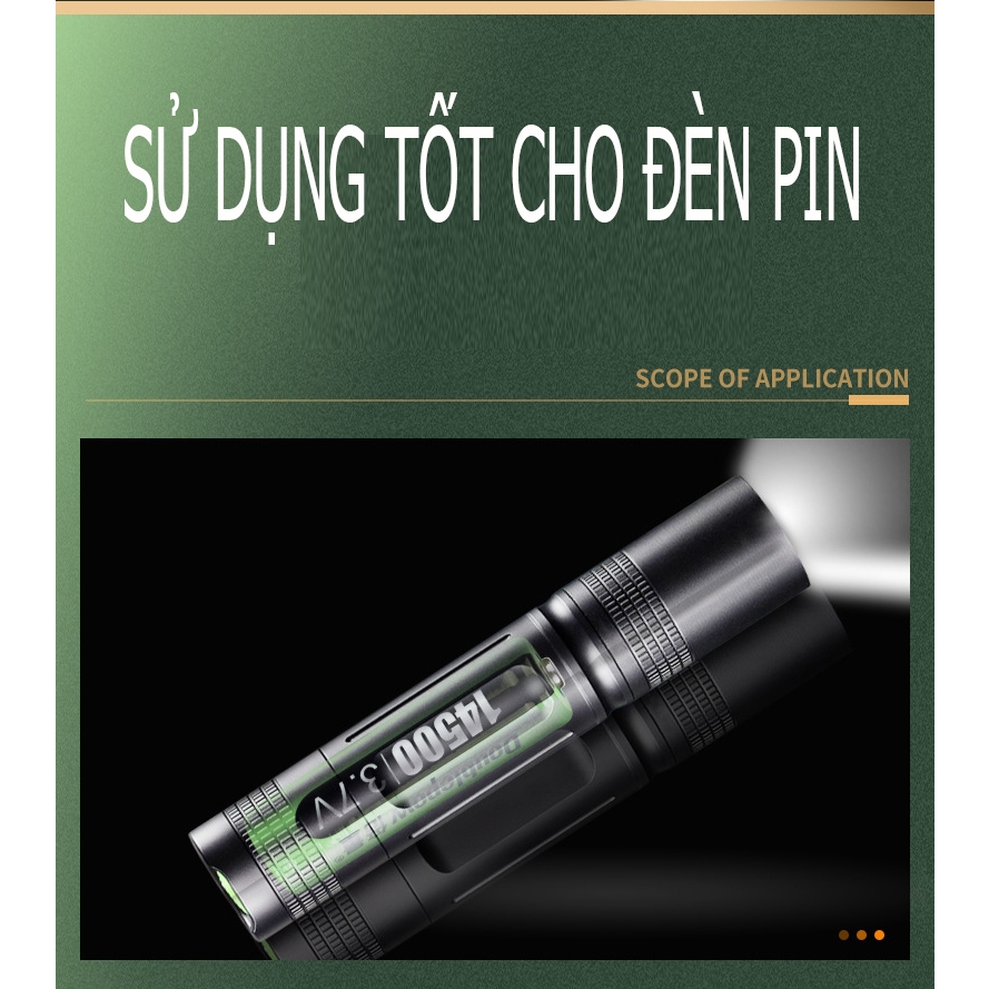 Pin sạc 14500 3,7V Lithium 3150mWh dùng cho đồ chơi máy đo huyết áp
