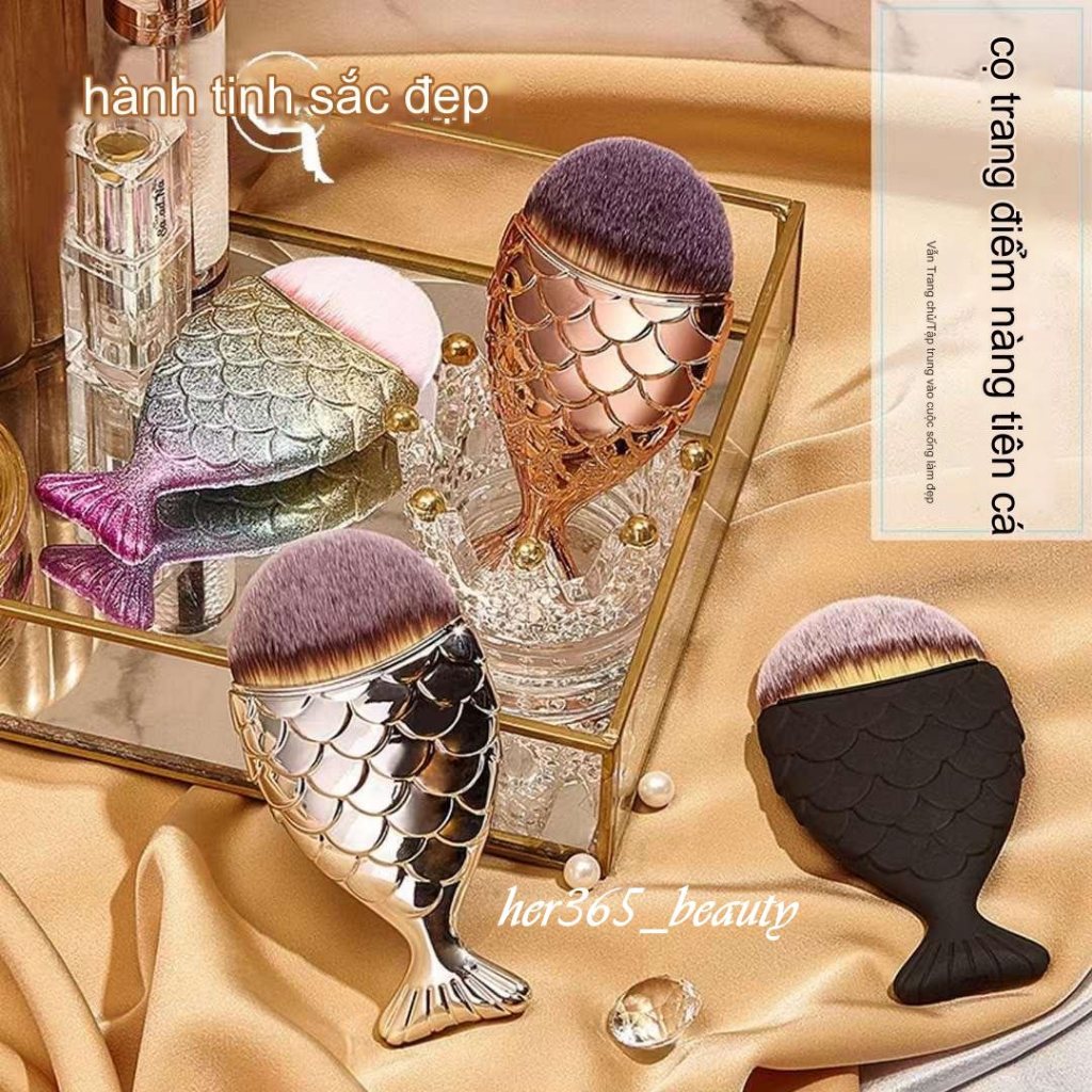 Cọ trang điểm nàng tiên cá BEAUTY_PLANET , chuyên cọ phấn nền, phấn nước, phủi bụi nail