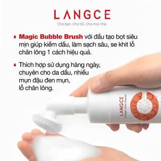 RỬA MẶT COLLAGEN TRẮNG DA ĐẦU CỌ MASSAGE 120ml (HỘP ĐỎ) LANGCE