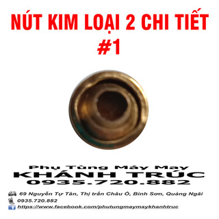 [ 1-7mm] Bộ Nút sắt 2 chi tiết màu vàng 7mm
