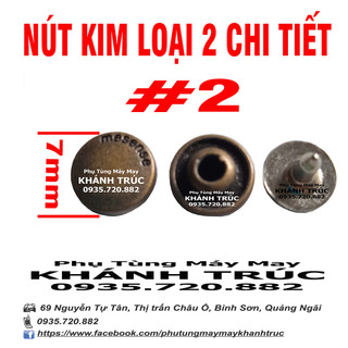 [ 2-7mm] Bộ Nút sắt 2 chi tiết 7mm