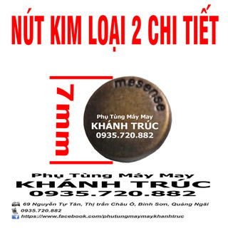 [ 2-7mm] Bộ Nút sắt 2 chi tiết 7mm