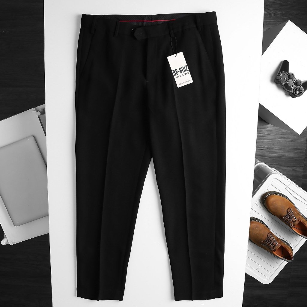 Quần tây Nam Đai Chun Form Bigsizemen 75 - 135Kg Form Ống Đứng, Vải Tuyết Mưa