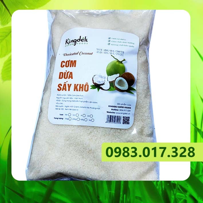 Cơm dừa sấy khô dang mịn 500 gram