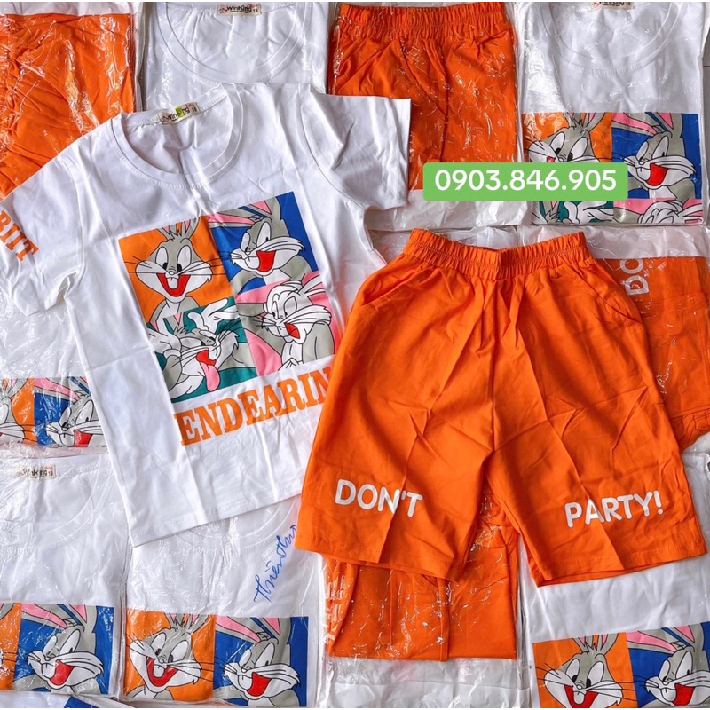 Set bộ thun hoạt hình cho bé trai