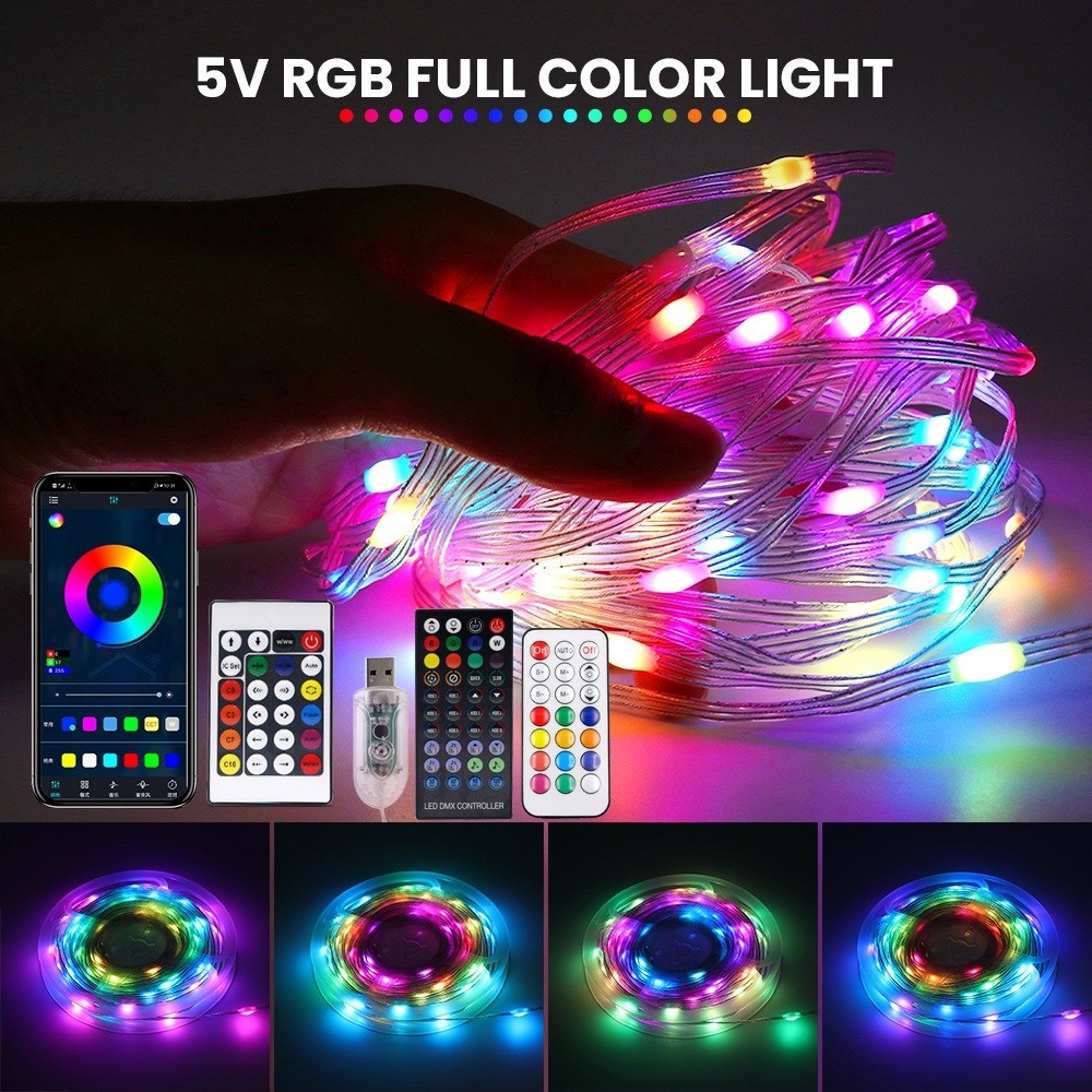 Đèn nháy chớp Led đuổi 10M có điều khiển Smart Fairy Lights