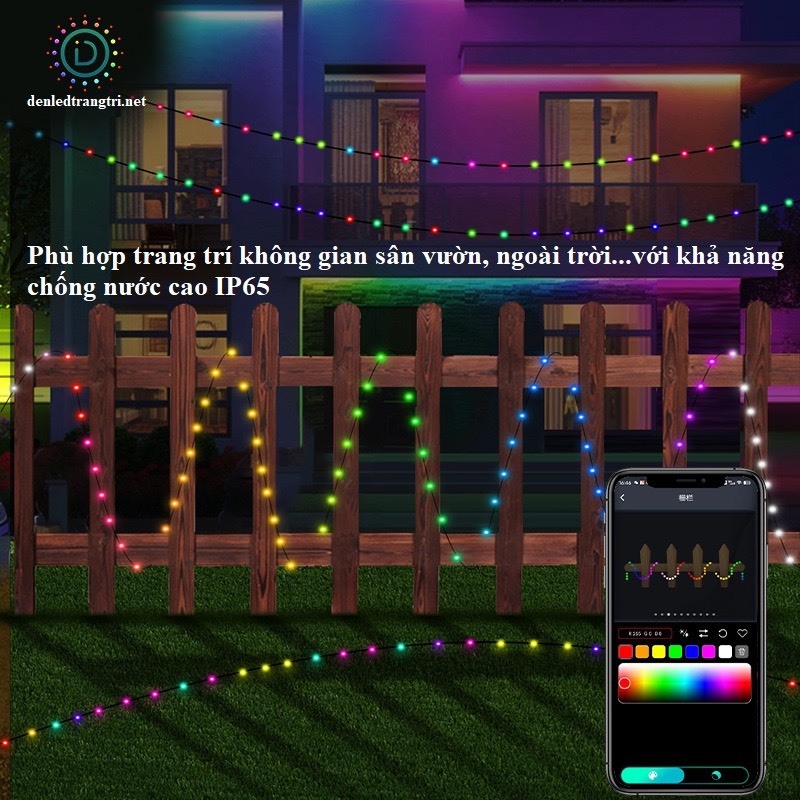 Đèn nháy chớp Led đuổi 10M có điều khiển Smart Fairy Lights