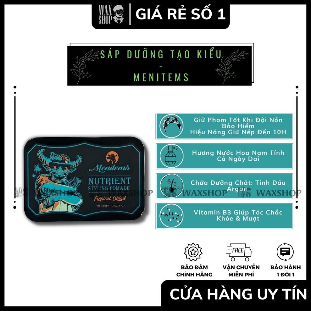 Sáp Vuốt Tóc Nam Menitems - Tropical Wind - Hàng Chính Hãng - Bảo Hành 180 Ngày - Waxshop