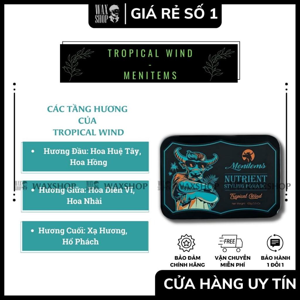 Sáp Vuốt Tóc Nam Menitems -Tropical Wind - Perfect Night - Gentle Blue - Hàng Chính Hãng - Waxshop