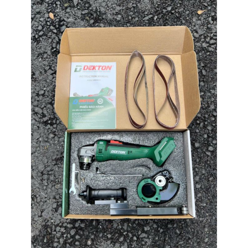 Thân mài pin dekton M21-AG100CP và M21-100CP01 có chức năng mài nhám băng