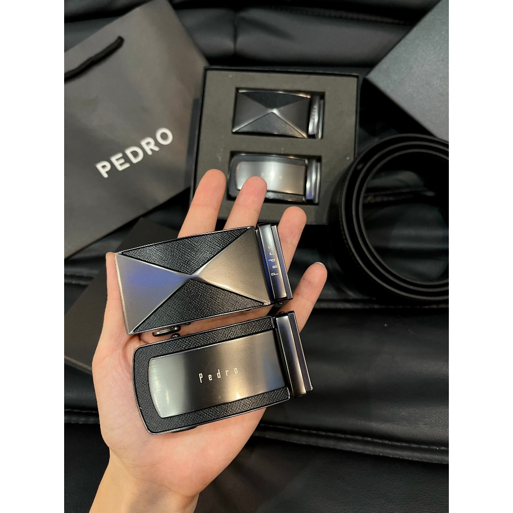 Thắt lưng nam 2 đầu khóa dài 1m2 bản rộng 3.5cm ful box, túi giấy hãng