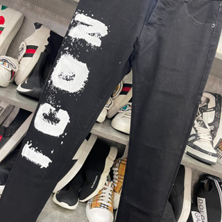 Quần DSQUARED2 ICON Vẩy Sơn Quần Bò Nam ICON Hoạ Tiết Chữ Icon Chạy Dọc Vảy Sơn Bản 4 Khuy