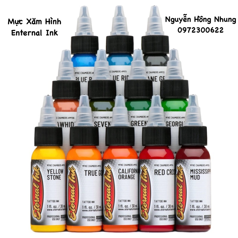 Mực Màu Enternal Chính Hãng Sử Dụng Cho Xăm Hình