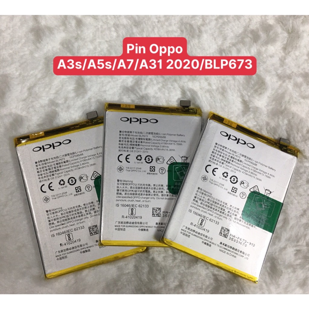 Pin BLP673/A3s/A5S/A7/A12/A31 2020 OPPO ,Mới