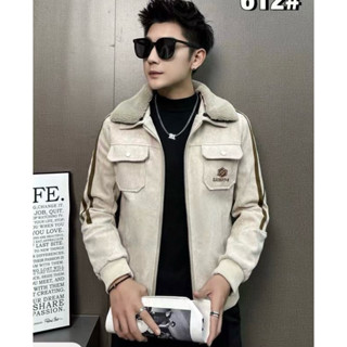 Áo Khoác da Lộn NYC Cổ Lông,Lót Lông Siêu Ấm Mẫu Mới Nhất