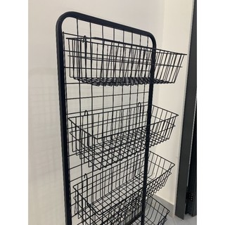 Kệ khung lưới gắn rổ (Ngang 50cm x Cao 1m2)