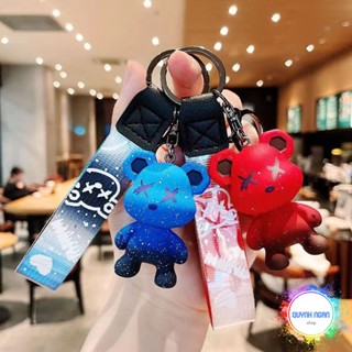 Móc khóa hình gấu chất liệu pvc bền đẹp trang trí balo túi xách