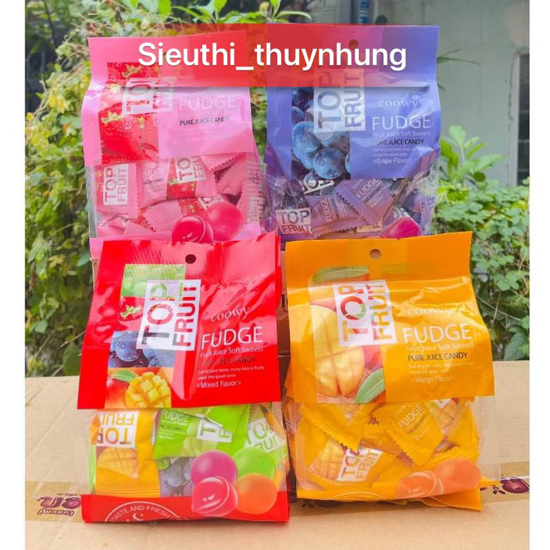 Kẹo Trái Cây Top Fruit Gói 320G (Vị Xoài/ tổng hợp /nho/dâu)