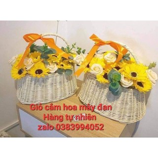 Giỏ cắm hoa,giỏ trái cây mây đan hàng tự nhiên